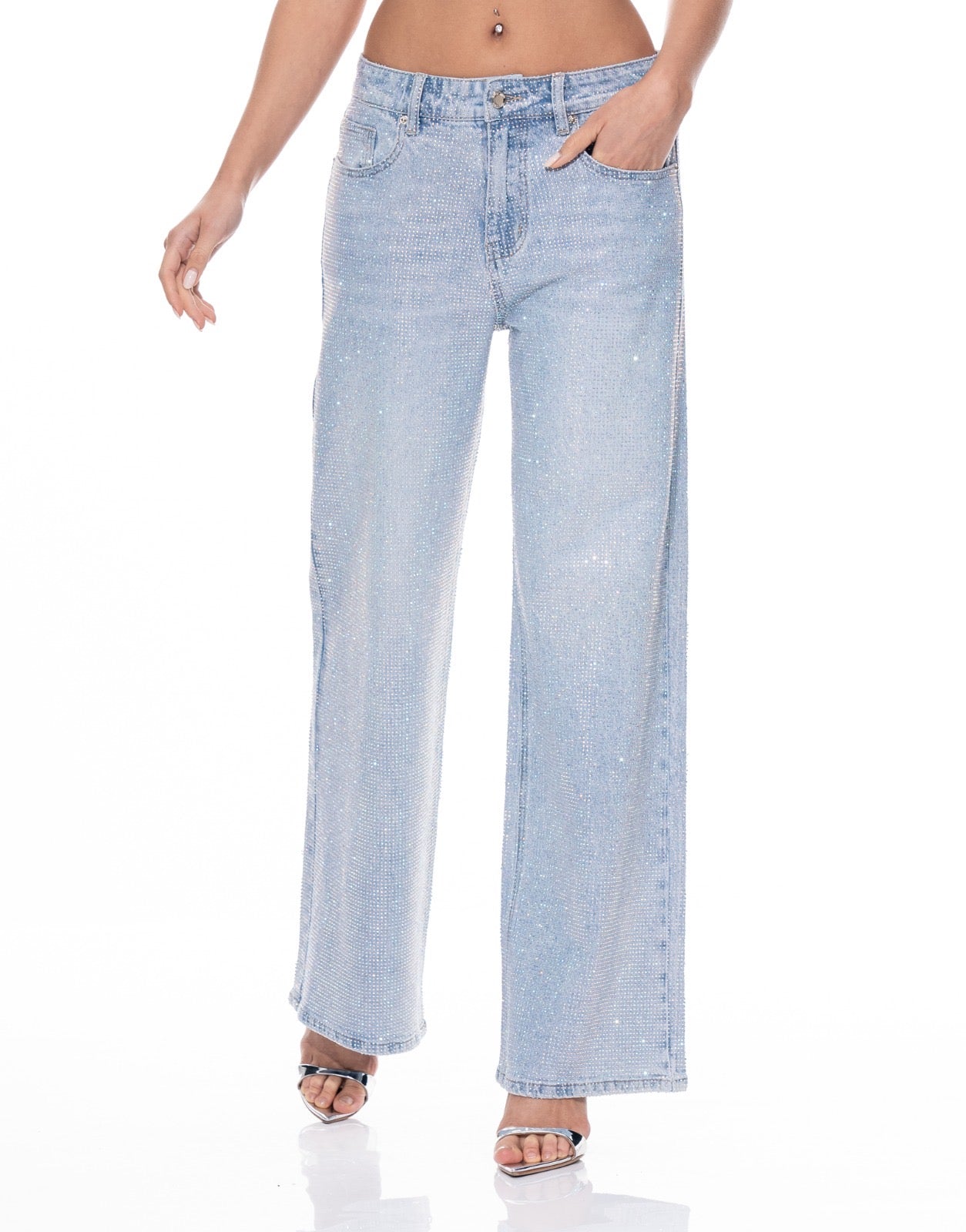 Las Vegas Starlight Wide-Leg Jeans