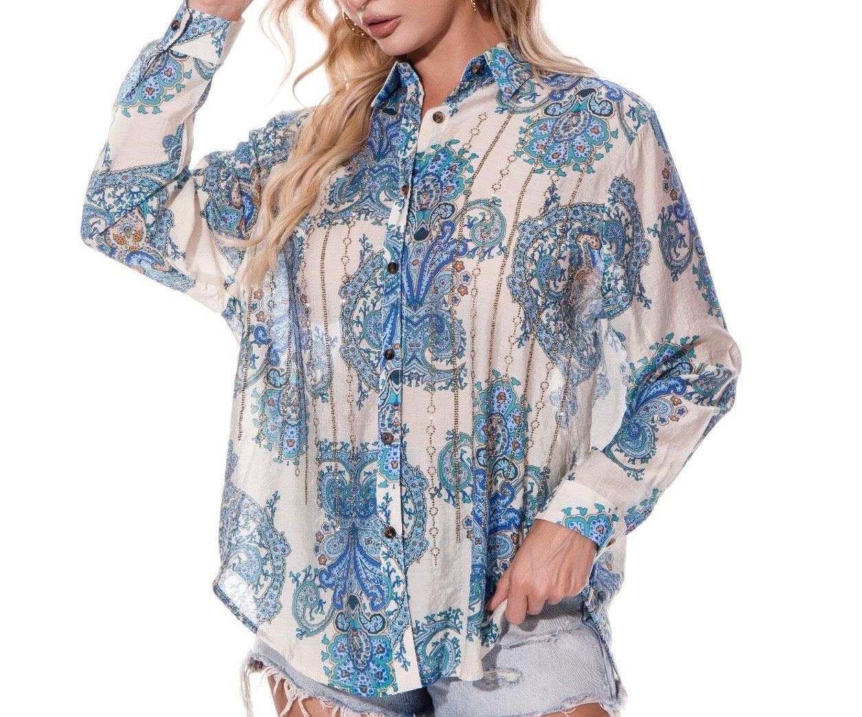 The Boho Luxe Button-Up