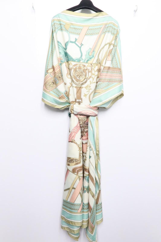 The Silk Print Midi Dress