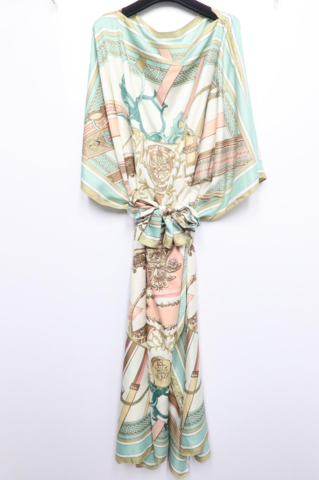 The Silk Print Midi Dress