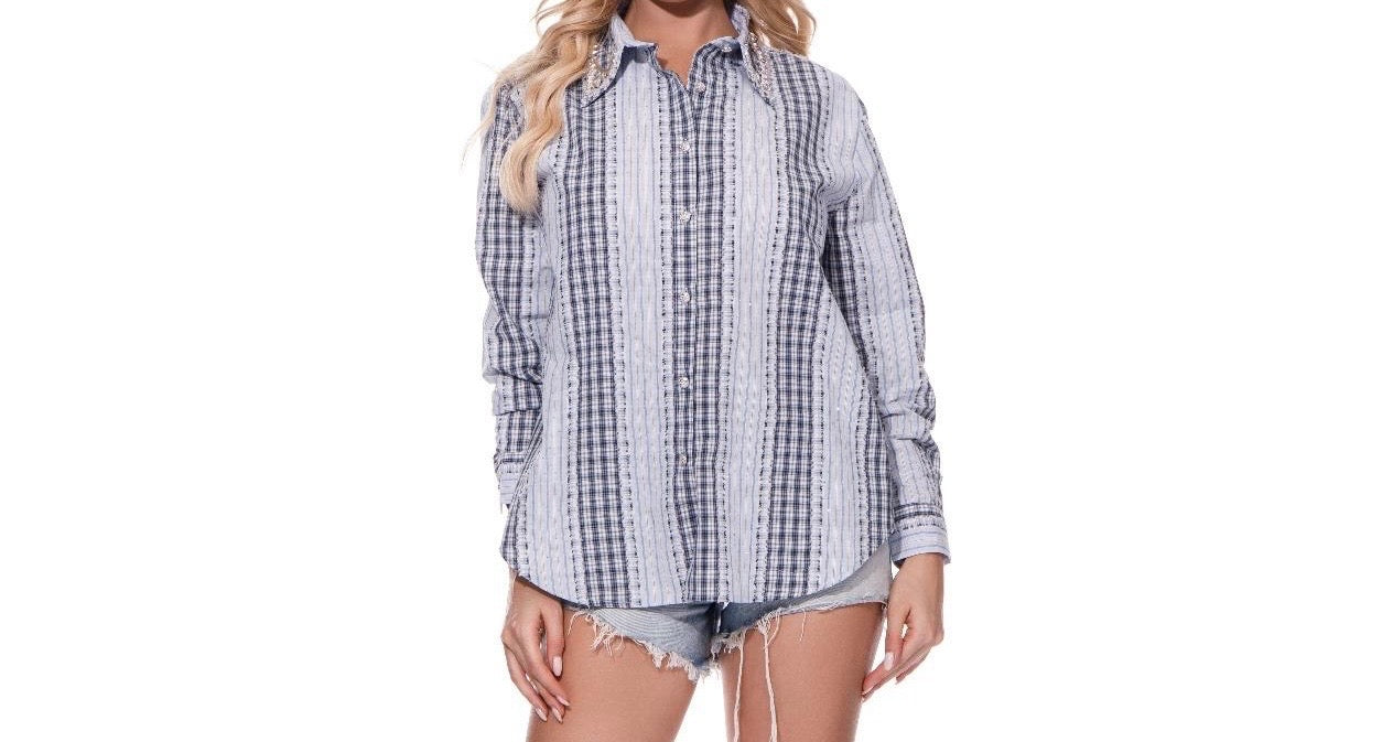 The Plaid Diamond Button-Up