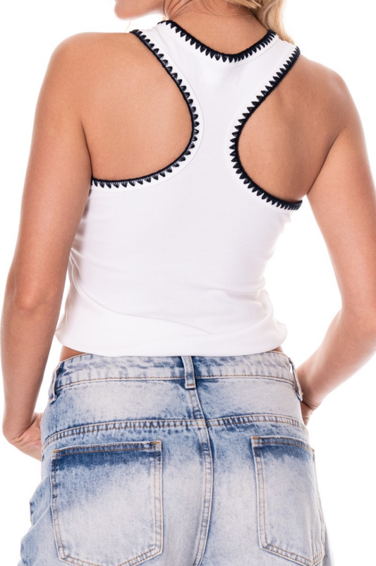 Beverly Drive Tank - Black Trim