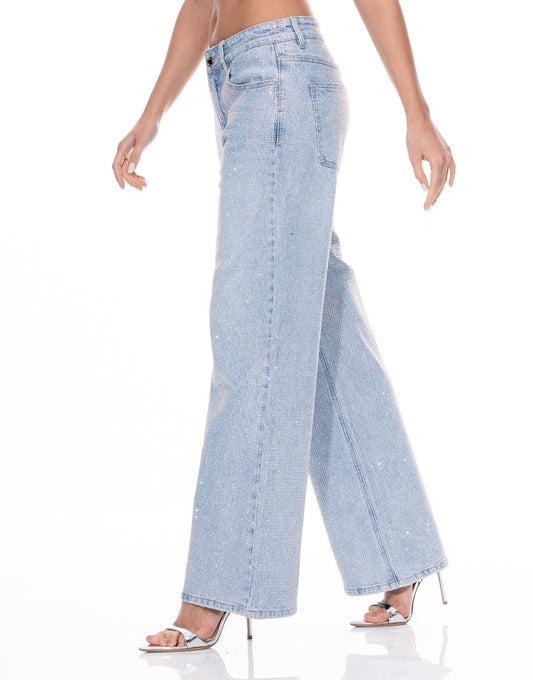 Las Vegas Starlight Wide-Leg Jeans