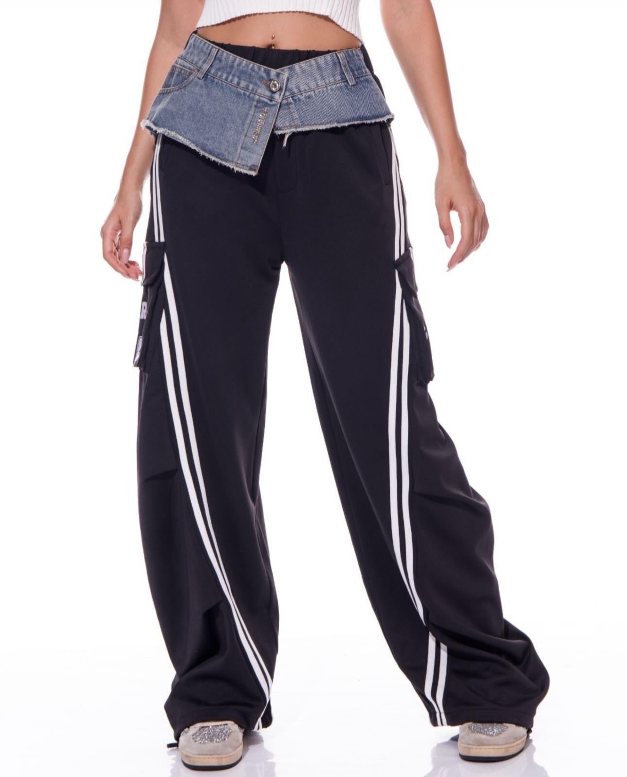 The ‘Denim Meets Stripes’ Jogger